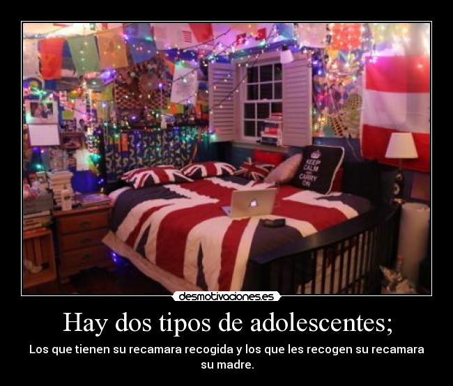 Hay dos tipos de adolescentes; -