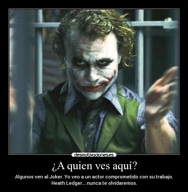 ¿A quien ves aquí? -