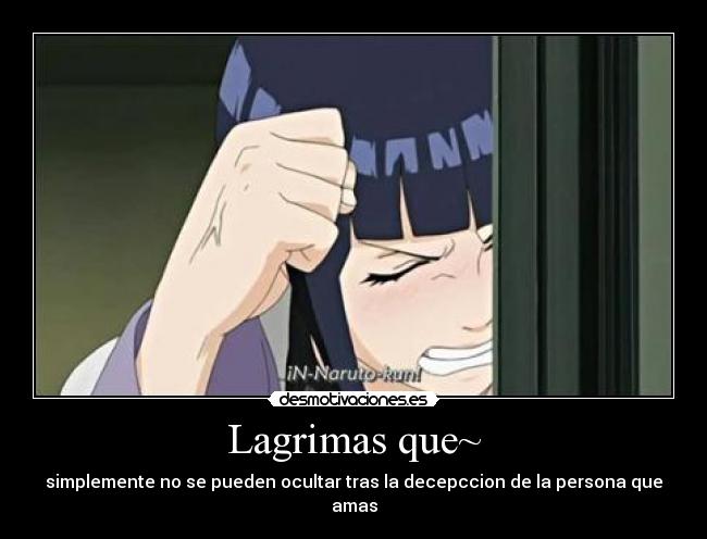 Lagrimas que~ -