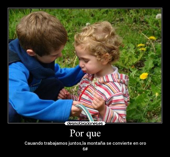 Por que - Cauando trabajamos juntos,la montaña se convierte en oro
6#