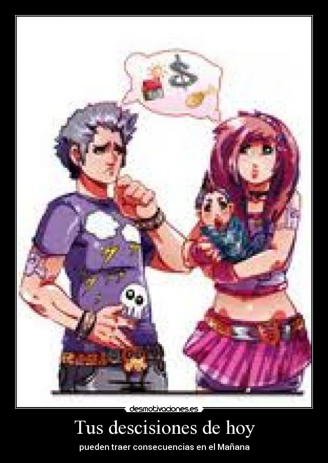 Tus descisiones de hoy - pueden traer consecuencias en el Mañana