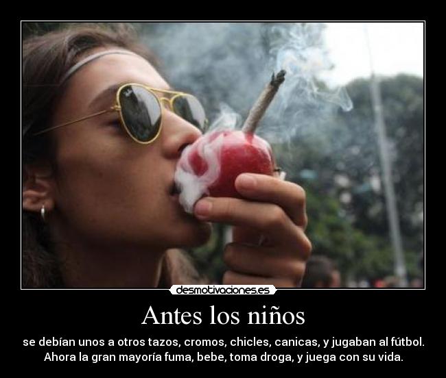 Antes los niños -