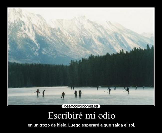 Escribiré mi odio -