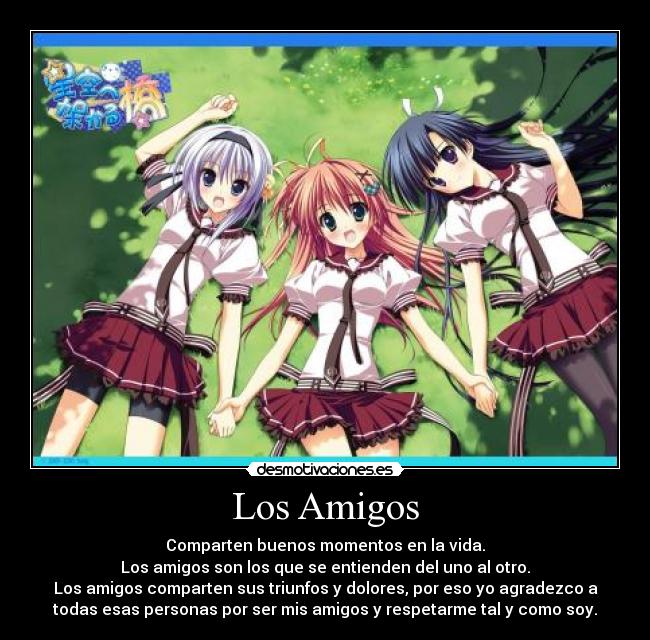 carteles amigos hoshizora kakuri hashi hinata ibuki nakatsugawa koumoto madoka los amigos desmotivaciones