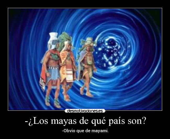 -¿Los mayas de qué país son? - 