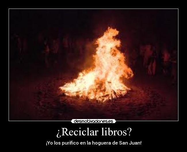 ¿Reciclar libros? -