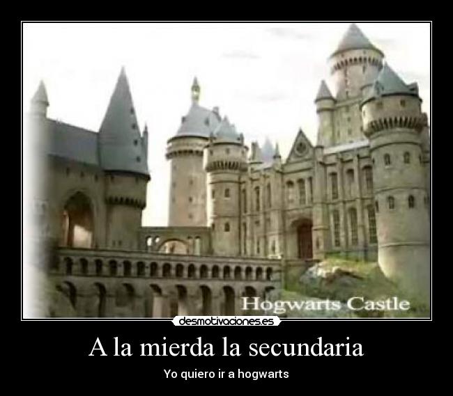 A la mierda la secundaria - Yo quiero ir a hogwarts