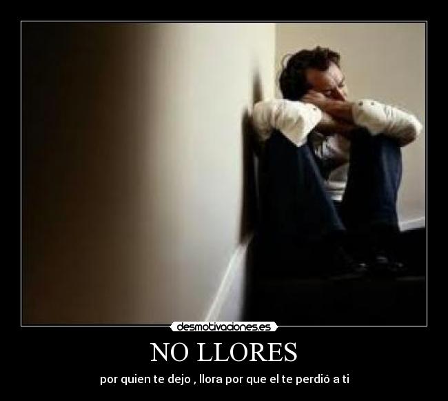 NO LLORES -
