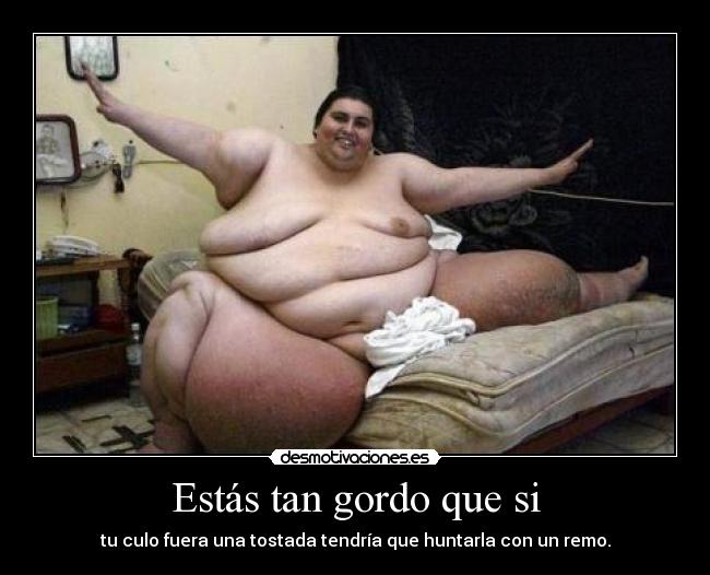 Estás tan gordo que si - 