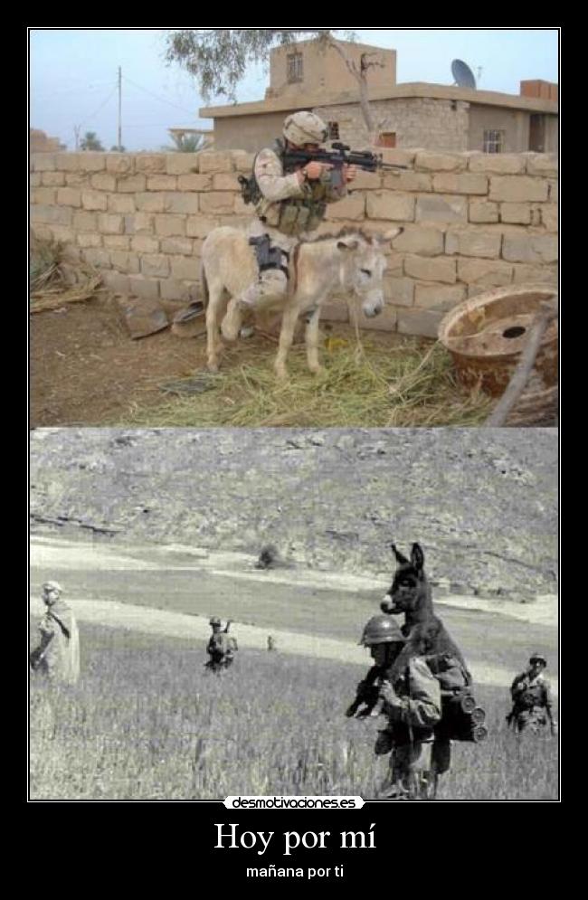 Hoy por mí - mañana por ti