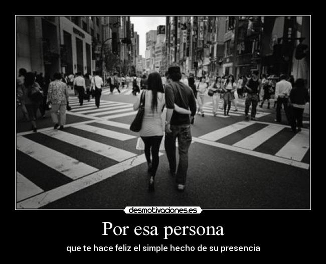 Por esa persona -