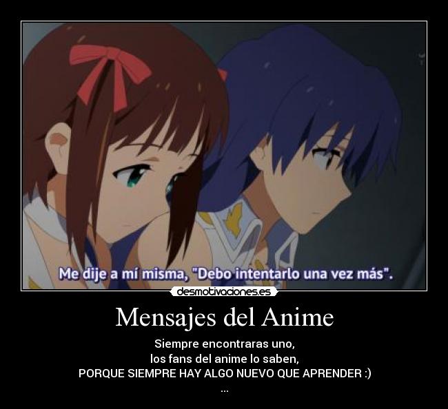 Mensajes del Anime -