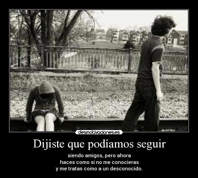 Dijiste que podíamos seguir -