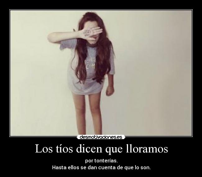 carteles llorar por tonterias desmotivaciones