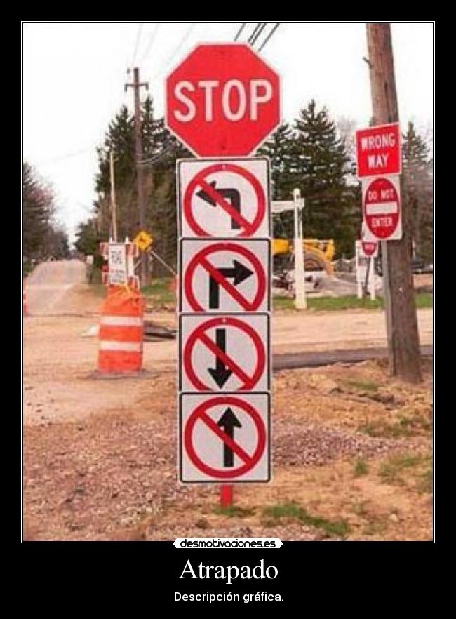 Atrapado - Descripción gráfica.