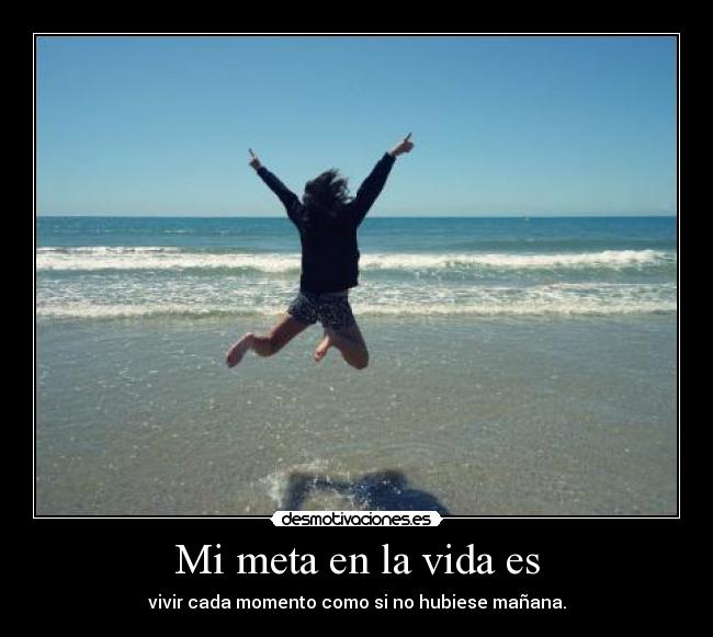 Mi meta en la vida es -
