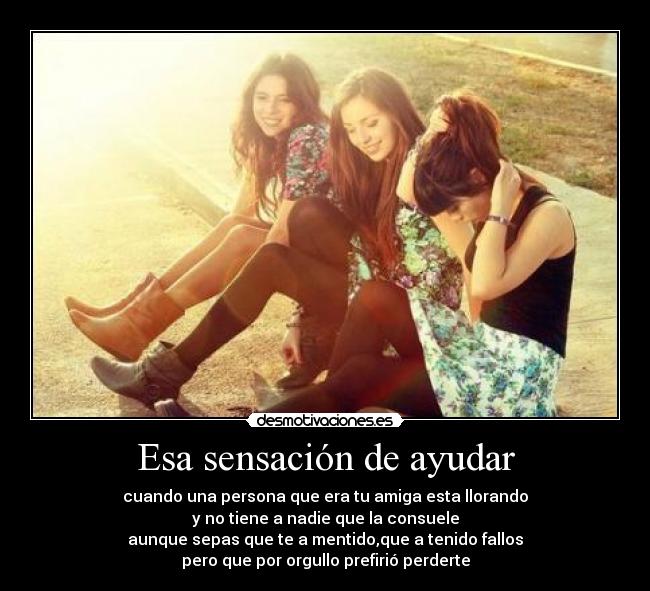 Esa sensación de ayudar - 