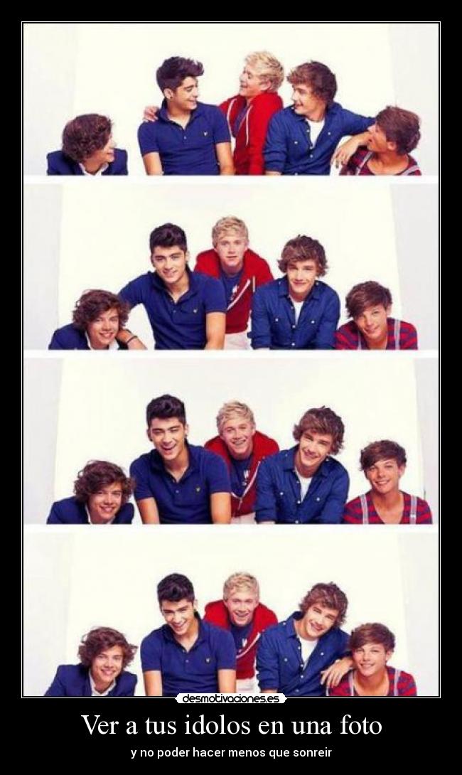 Ver a tus idolos en una foto -