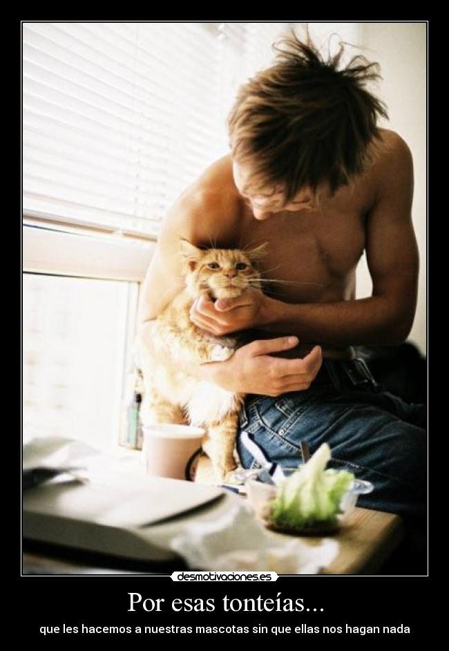 Por esas tonteías... -