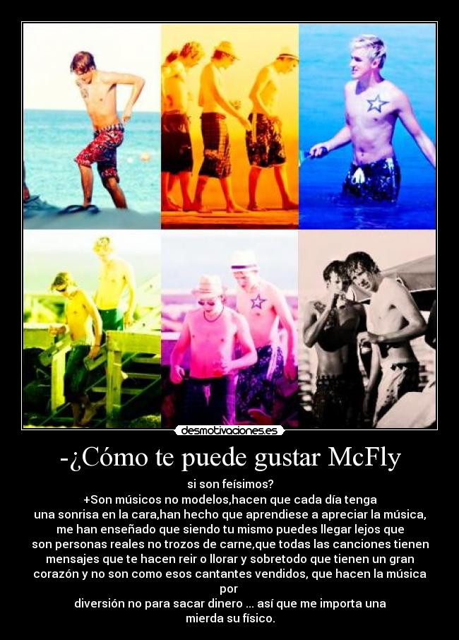 carteles mcfly dougie poynter danny jones harry judd beach for antimcflyers galaxy defenders desmotivaciones