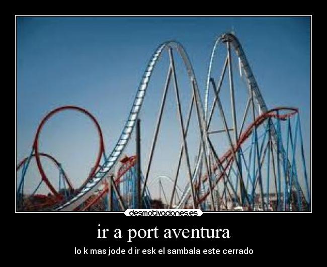 carteles todos dia fueron por aventura sambala estaba cerrado desmotivaciones