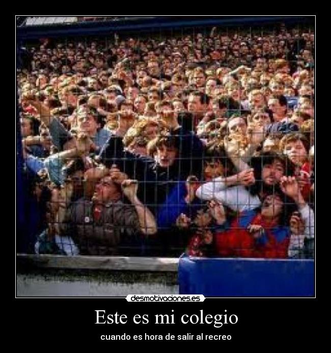 Este es mi colegio - cuando es hora de salir al recreo