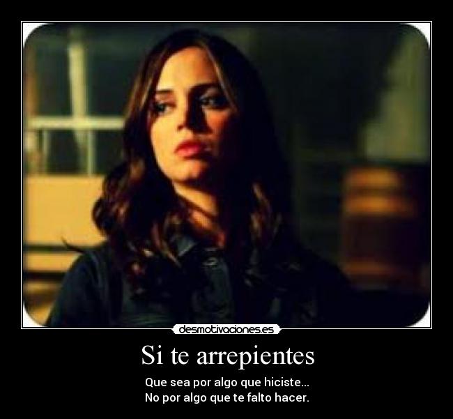 Si te arrepientes - 