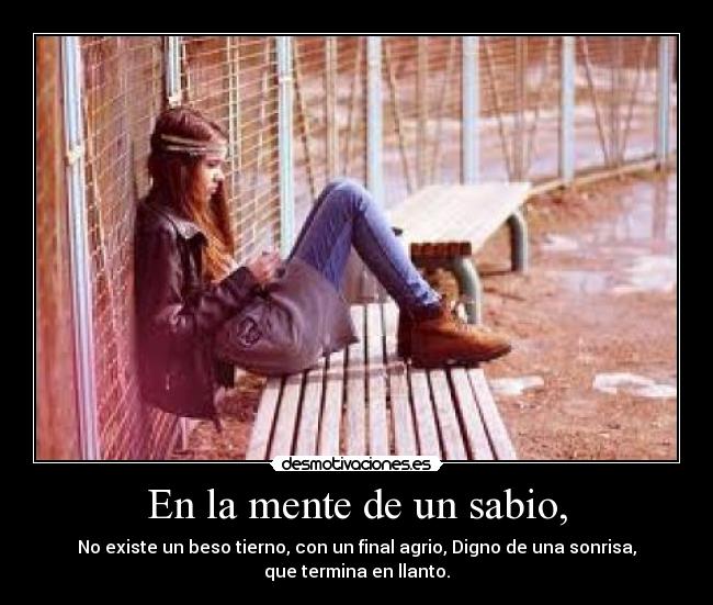 En la mente de un sabio, -