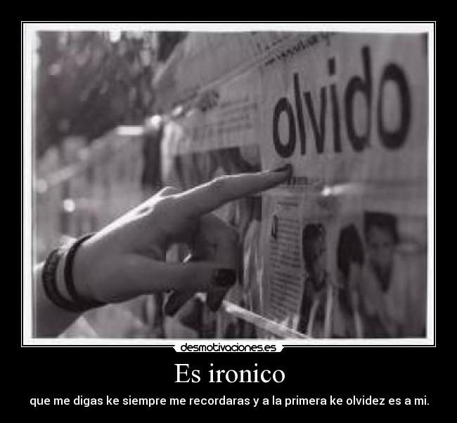 Es ironico - 