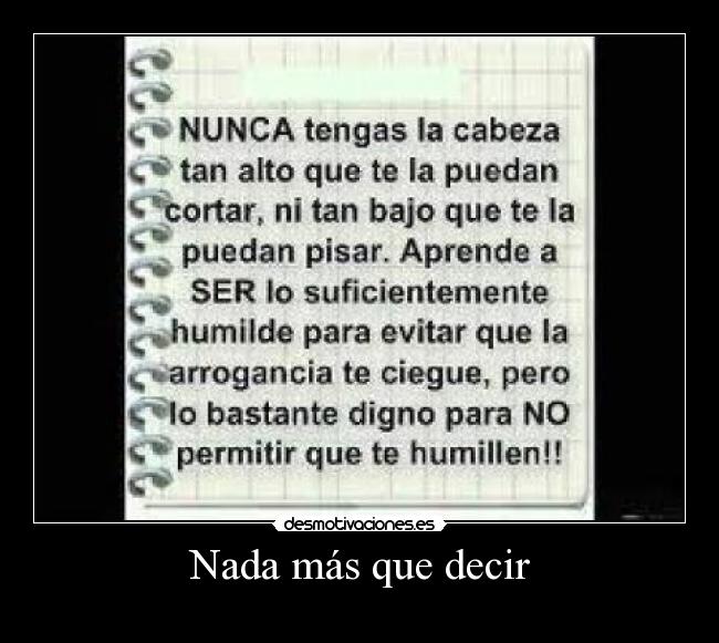 Nada más que decir - 