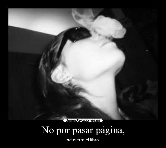 No por pasar página, - 