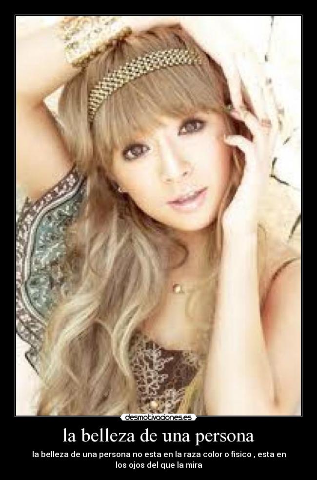la belleza de una persona -