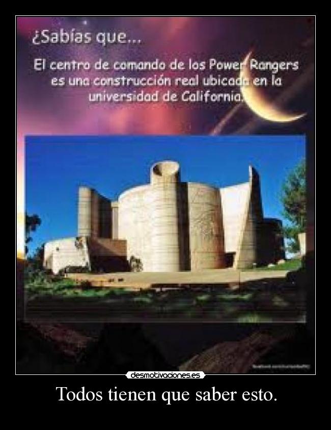 Todos tienen que saber esto. -