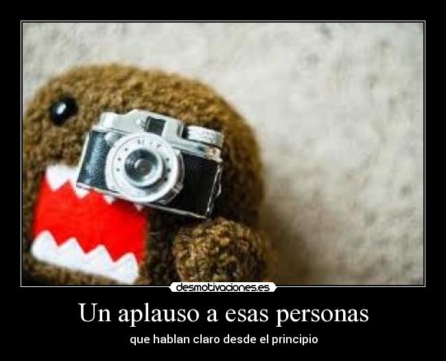 Un aplauso a esas personas - 