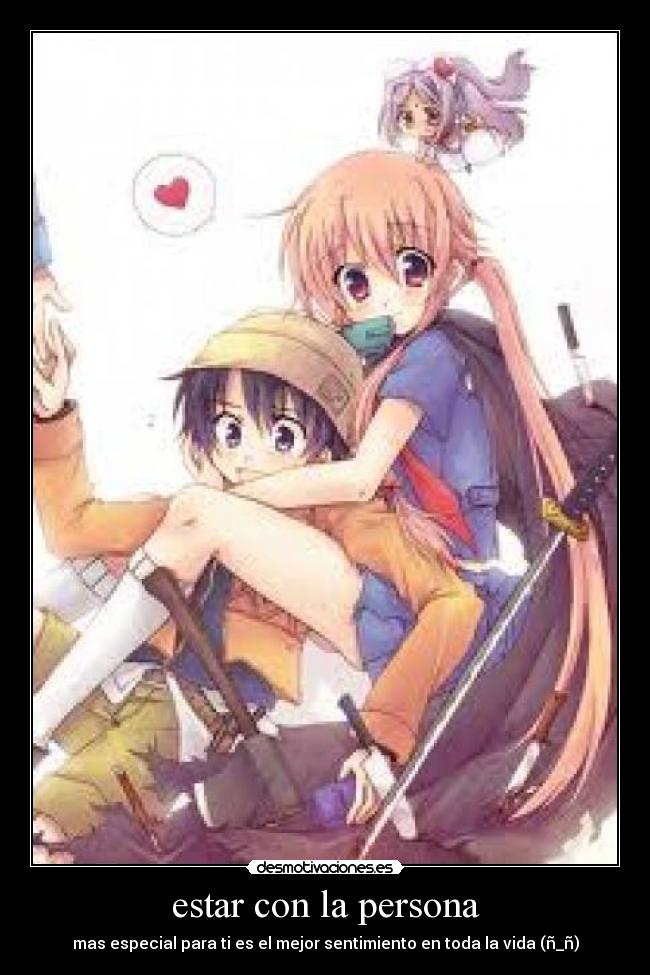 estar con la persona -