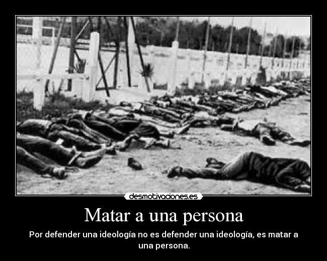 Matar a una persona - 