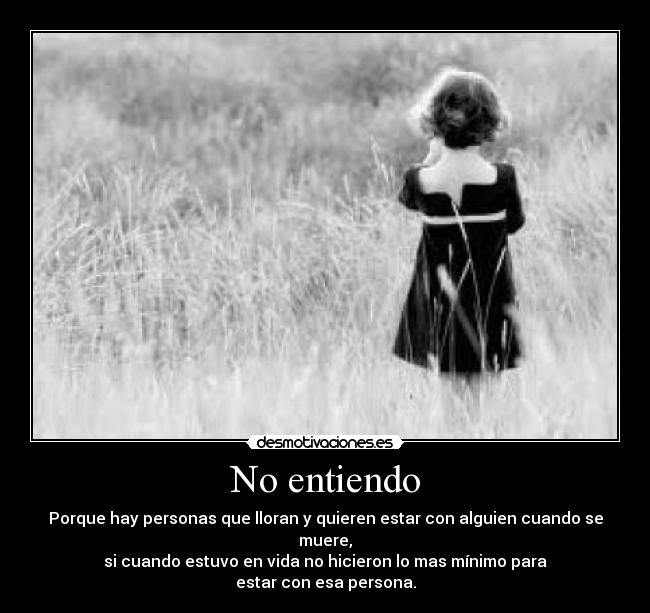 No entiendo -