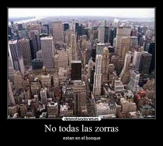 No todas las zorras - estan en el bosque