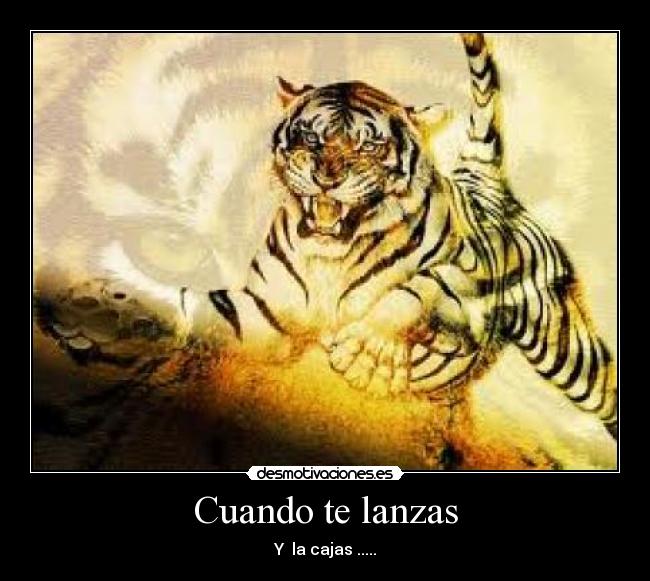 Cuando te lanzas -