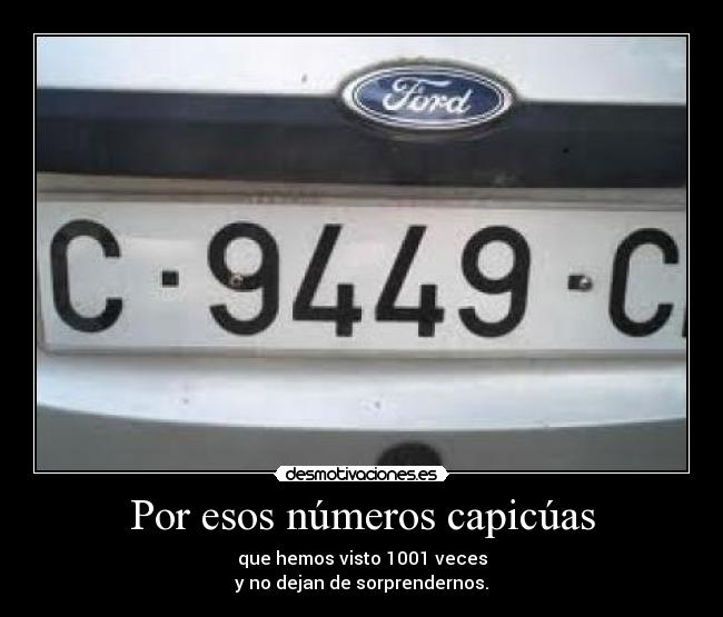 Por esos números capicúas - que hemos visto 1001 veces
y no dejan de sorprendernos.