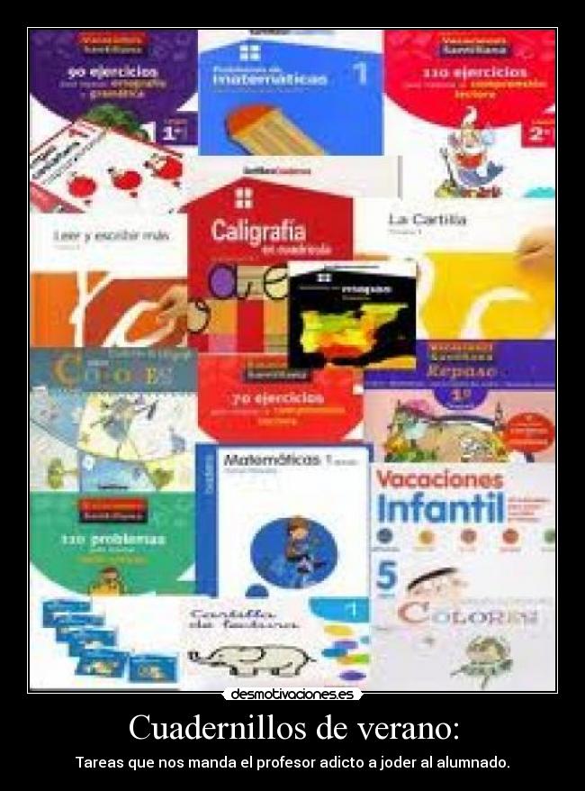 Cuadernillos de verano: - 
