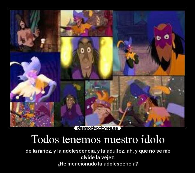 Todos tenemos nuestro ídolo -