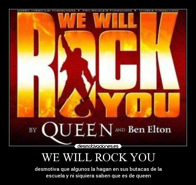 carteles rock queen mercury king rock desmotivaciones