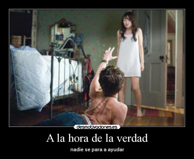 A la hora de la verdad - nadie se para a ayudar