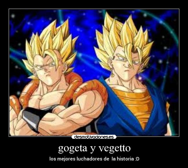 gogeta y vegetto -