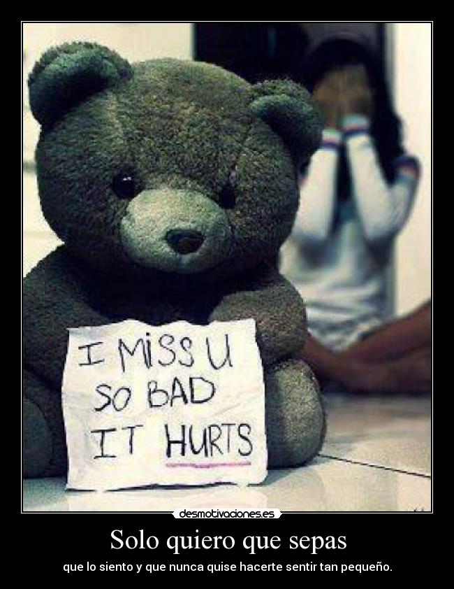 Solo quiero que sepas -