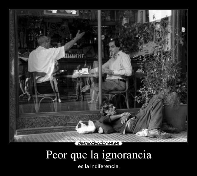 Peor que la ignorancia -