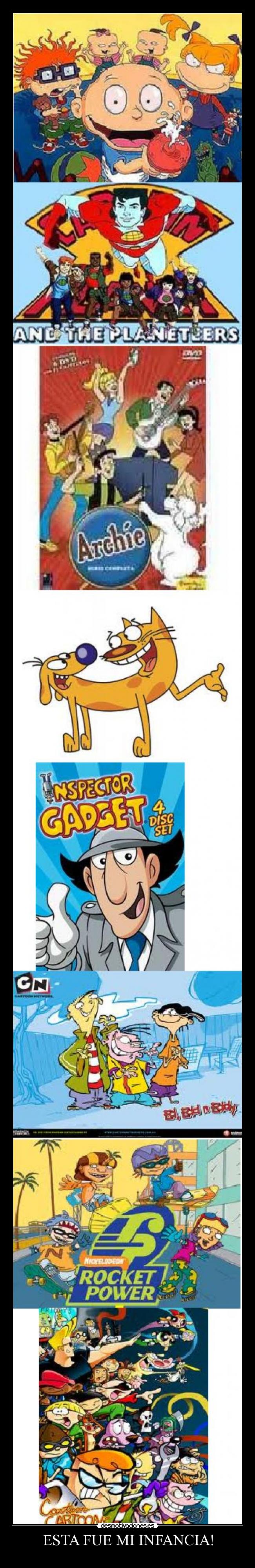 carteles infancia caricaturas dibujos animados infancia desmotivaciones