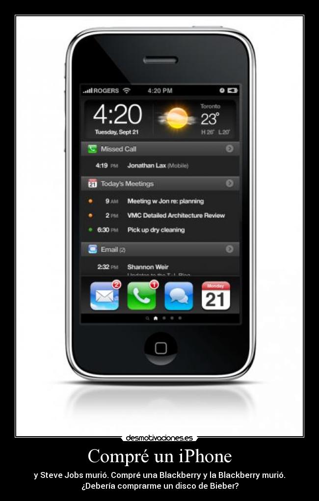 Compré un iPhone - 