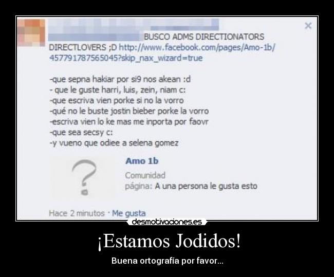 ¡Estamos Jodidos! -